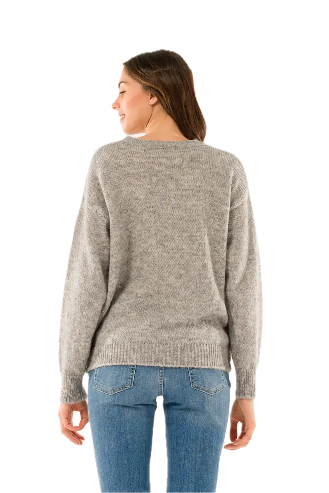 Kontatto grey cream silver pullover