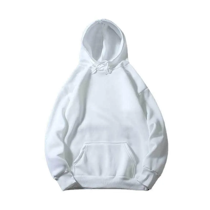 Ladies Solid Color Drawstring Hood Hoodie SKT002