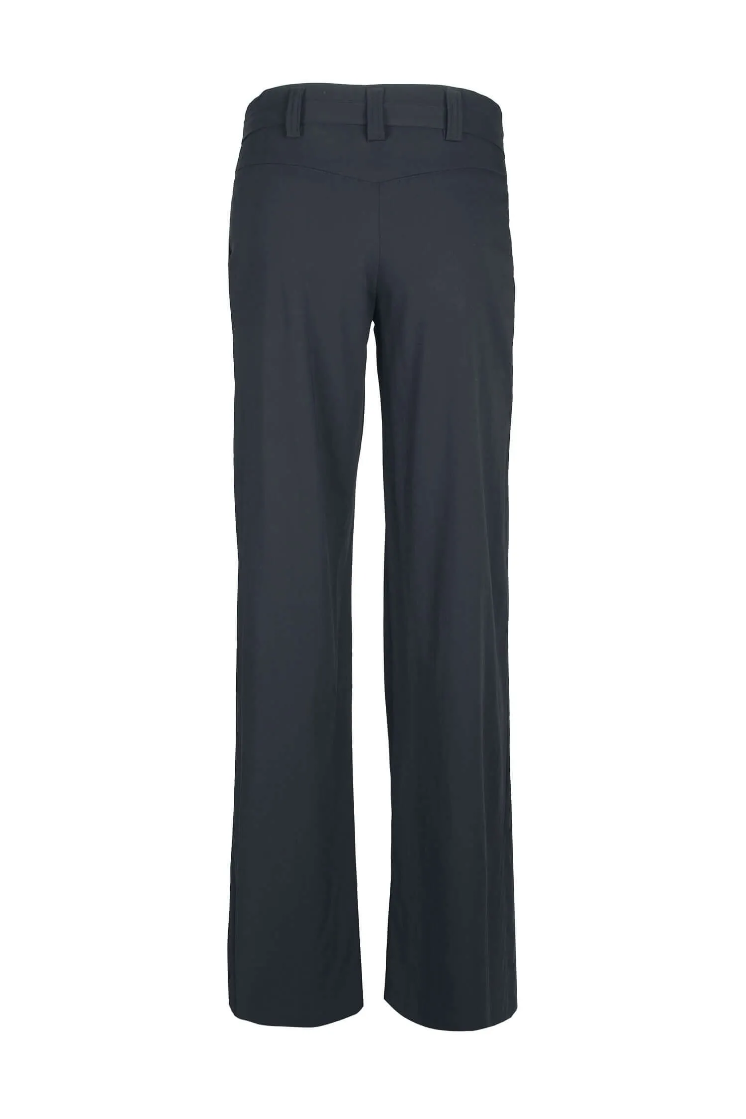 Last Tango Mid Waist Pockets Tie Waist Button Zipper Closure Crepe Pants