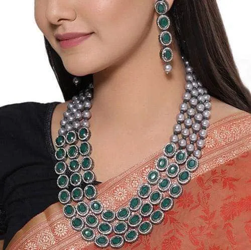 Layered Ad Kundan Necklace