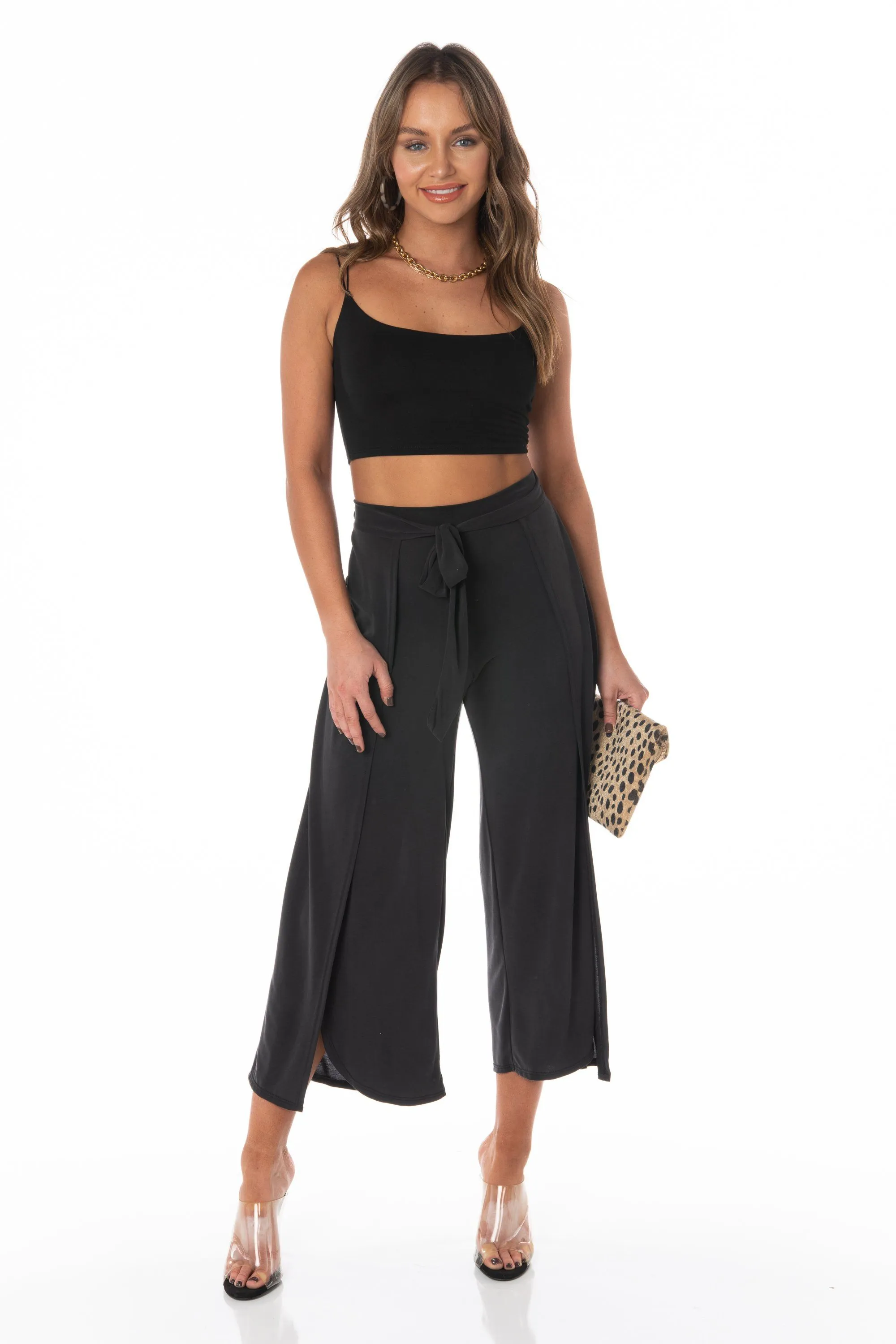 Lido Isle Charcoal Petal Pants