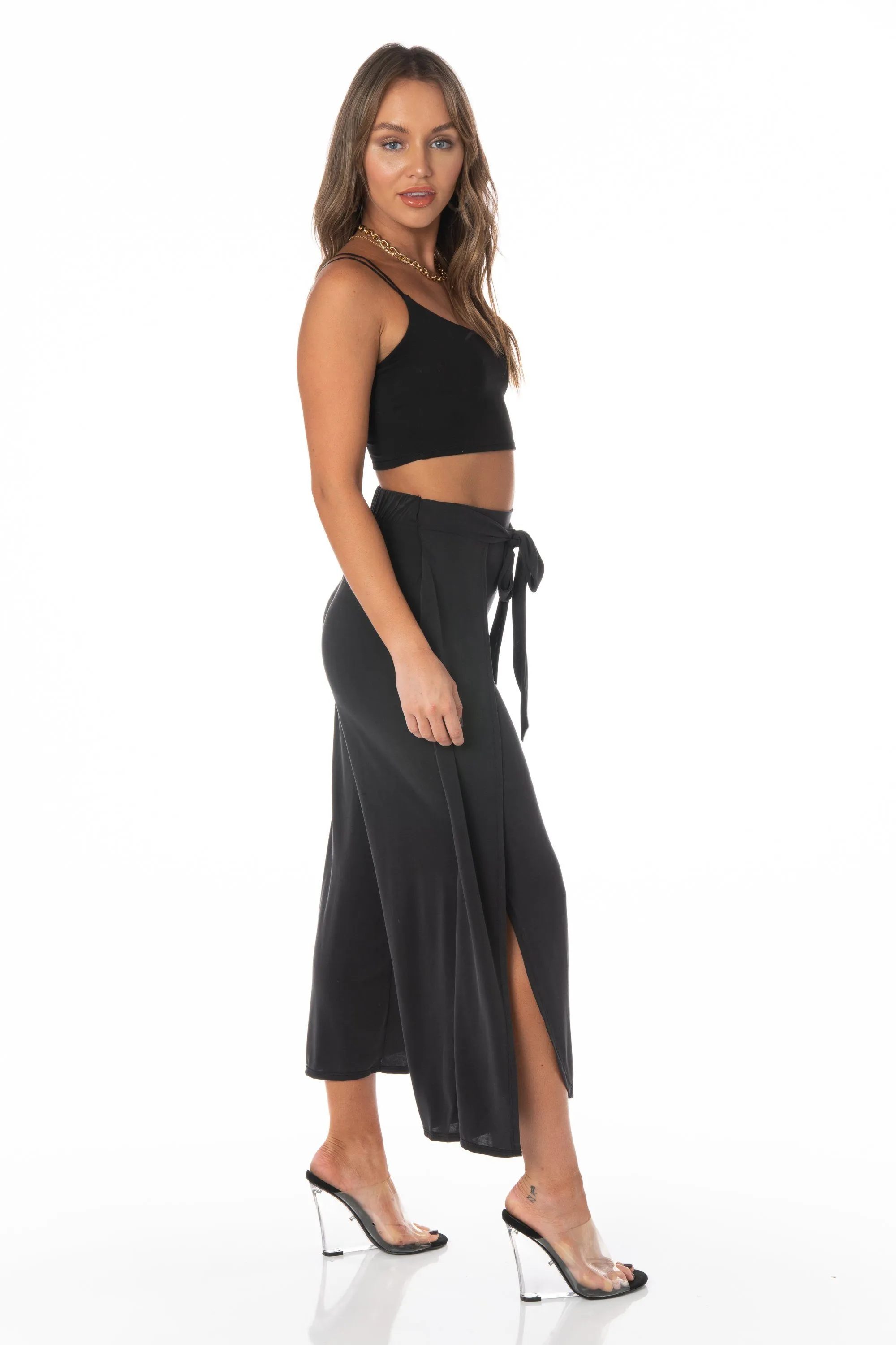 Lido Isle Charcoal Petal Pants