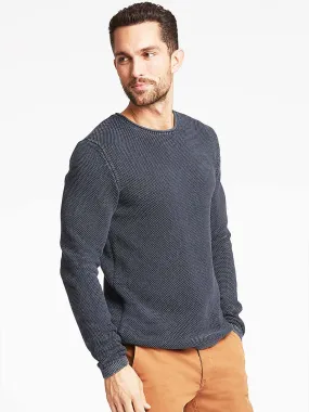 Lindbergh Men Blue Solid Sweater