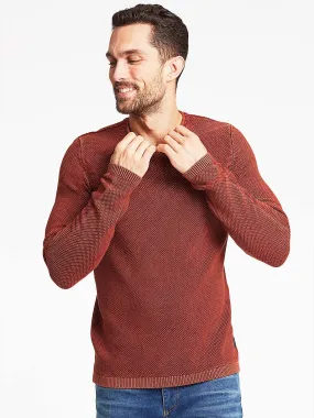 Lindbergh Men Red Solid Sweater