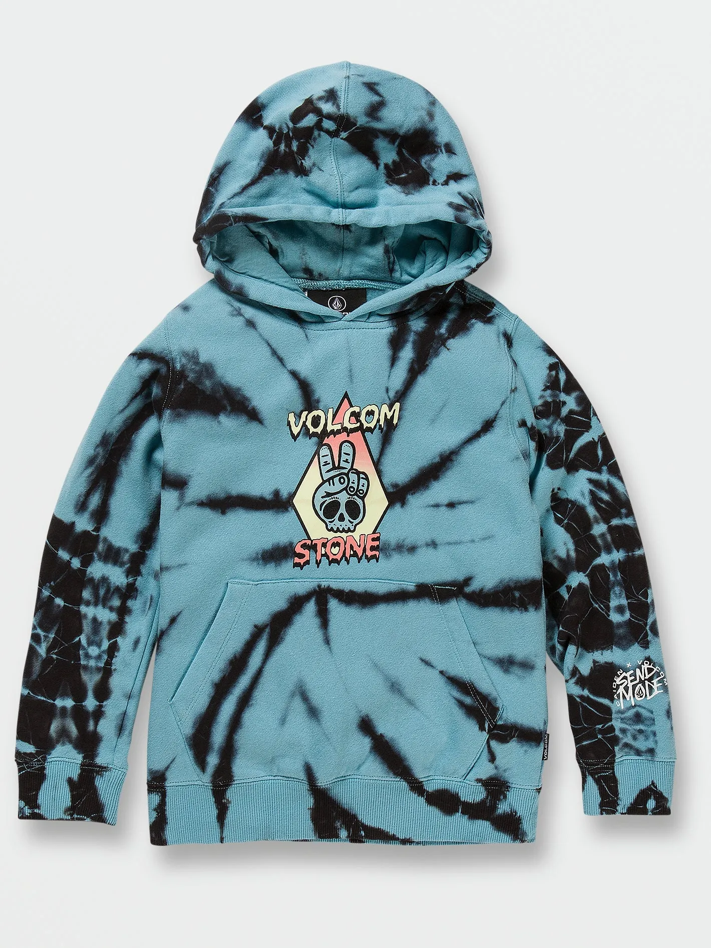 Little Boys Caiden Dye Pullover Hoodie - Pale Aqua