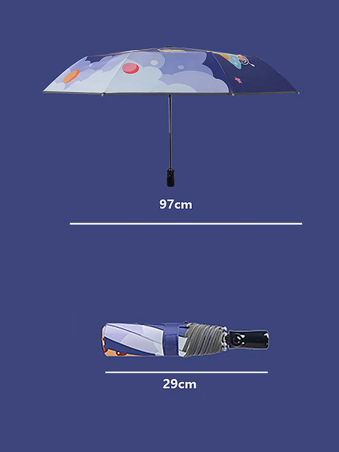 Little Surprise Box 3 Fold Rain & All Season Umbrella for Kids