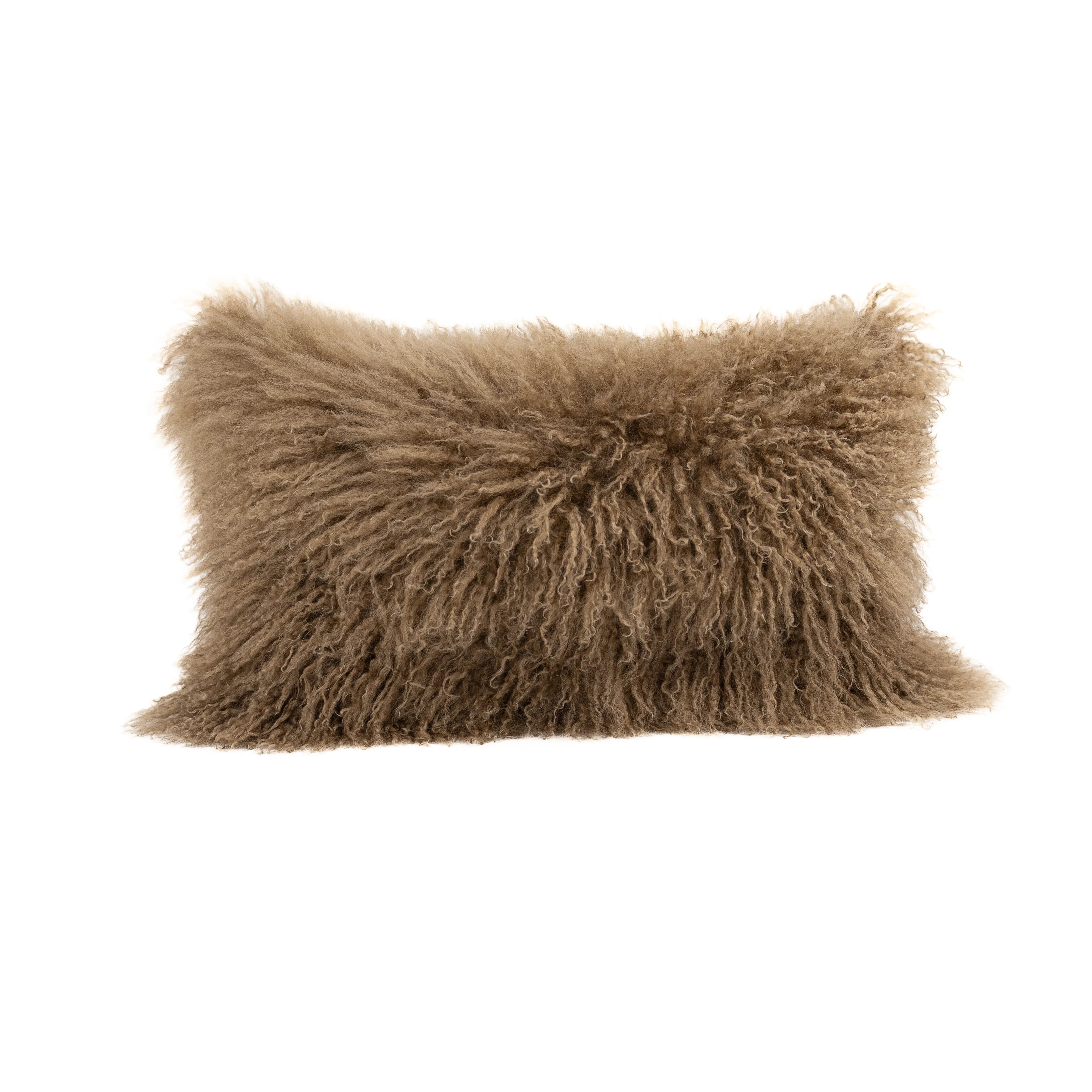 Long Wool Mongolian Sheepskin Cushion Covers