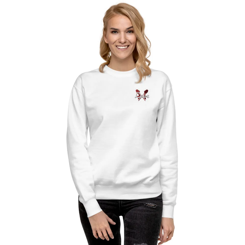 Love | embroidered unisex fleece pullover