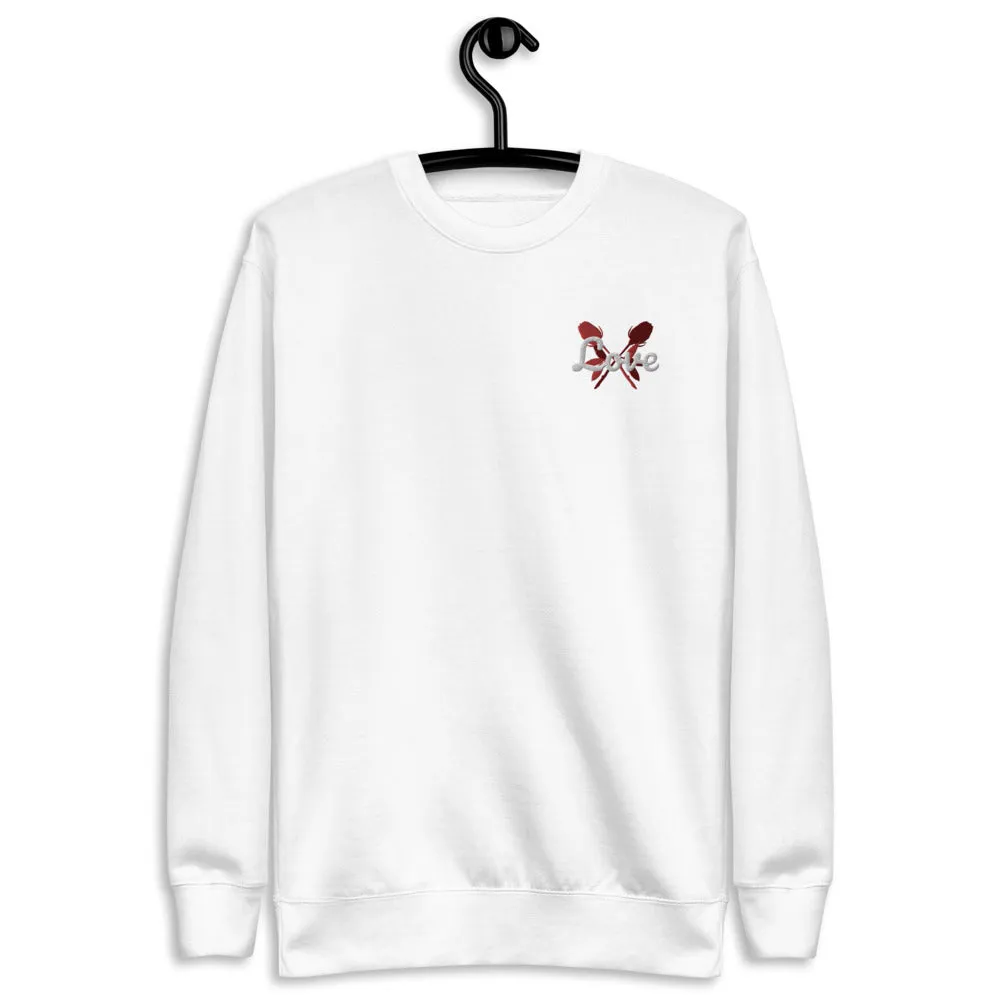 Love | embroidered unisex fleece pullover