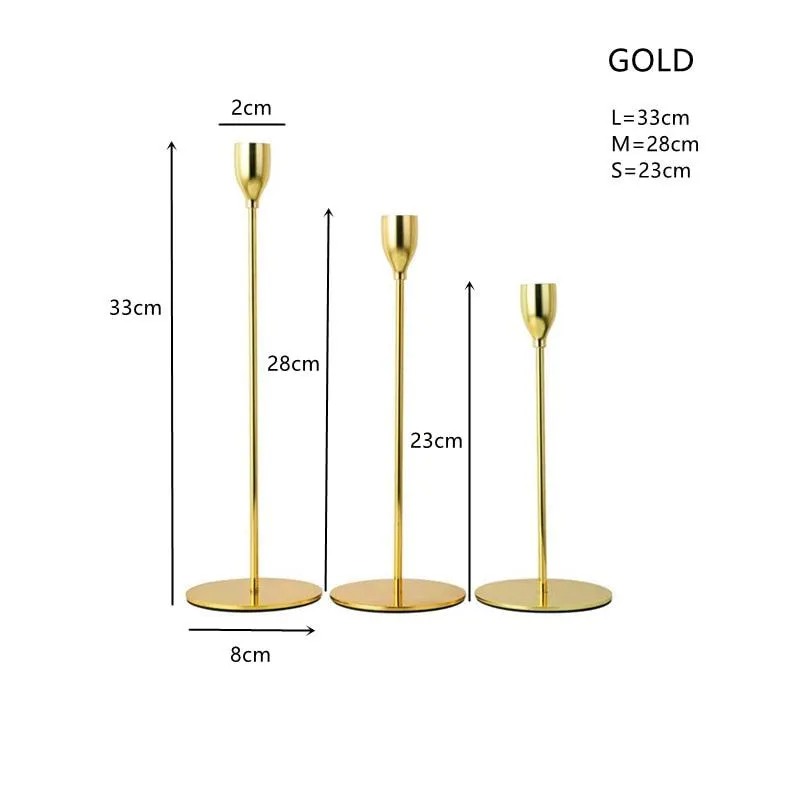 Luxury Long Metal Candle Holders