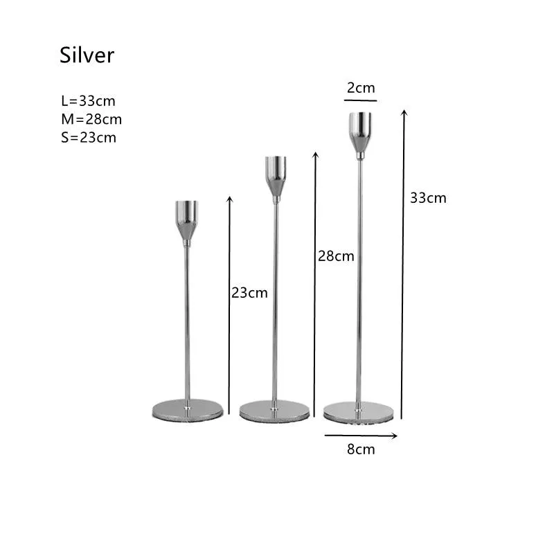 Luxury Long Metal Candle Holders