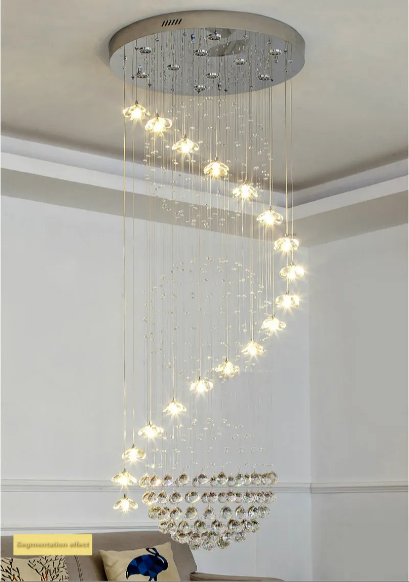 Luxury Long Staircase Crystal Chandelier