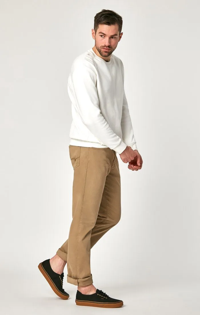 MATT RELAXED STRAIGHT LEG IN BRITISH KHAKI TWILL