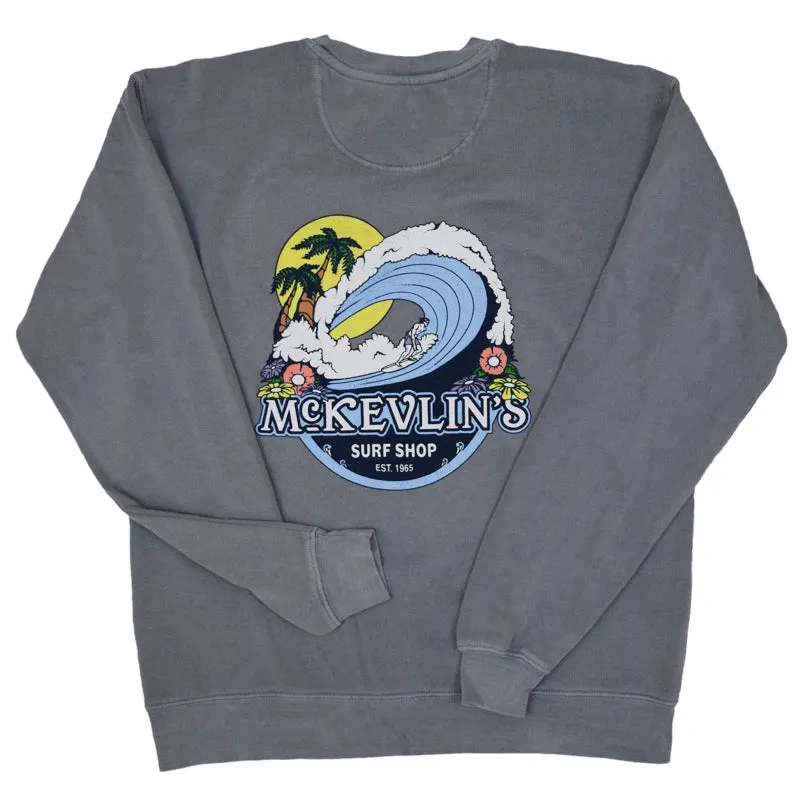 McKevlin's - Floratubular 2 Men's Crew Fleece - Steel