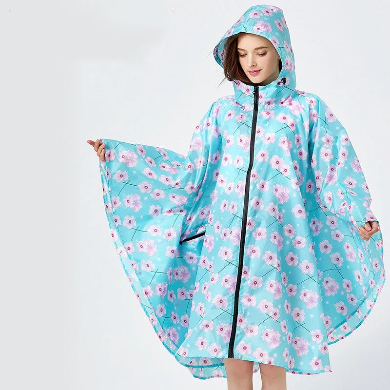 Men's And Women's Loose Windproof Trendy Cape-style Raincoat