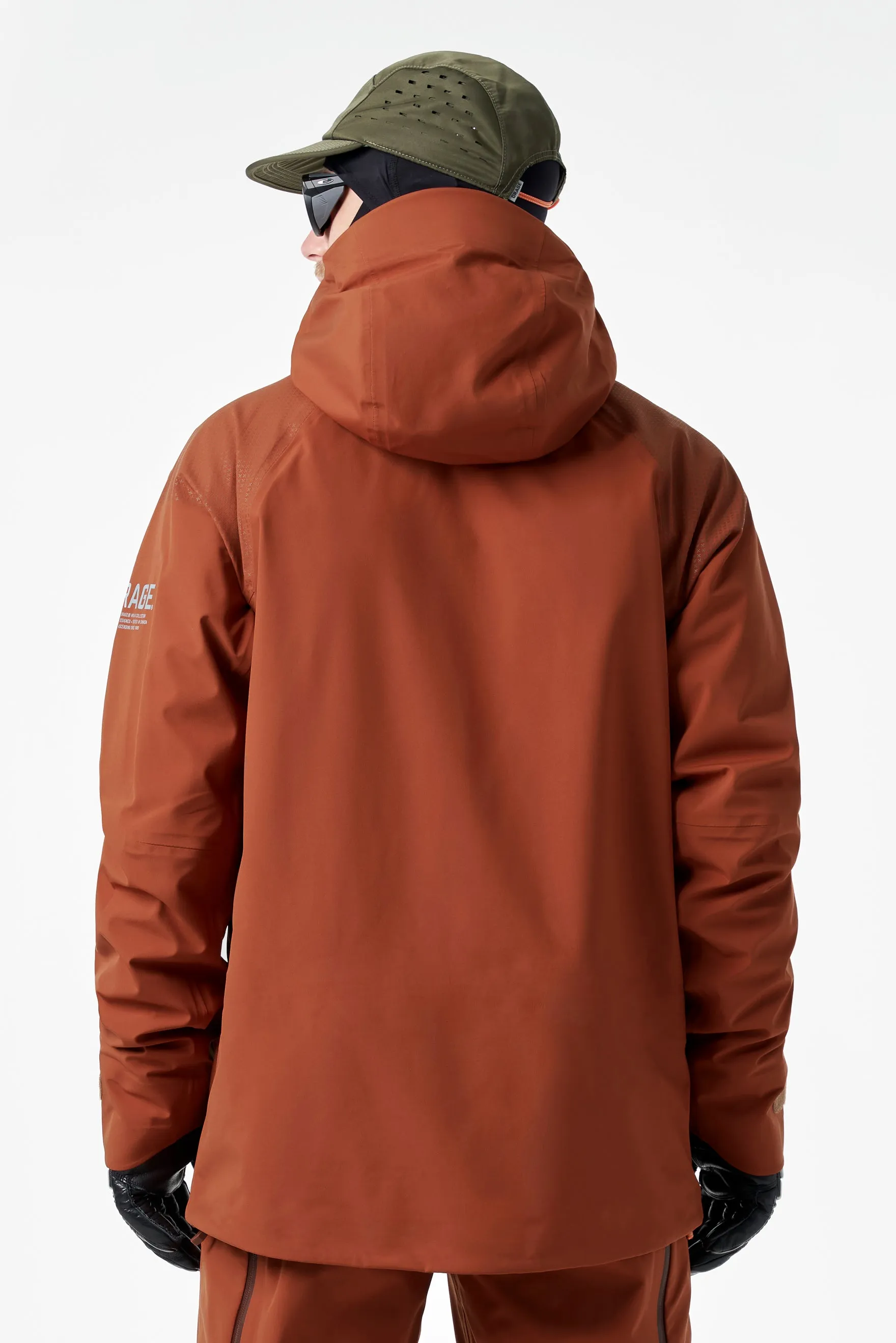 Men's MTN-X Glacier 3L Light Jacket-Dark Terracotta