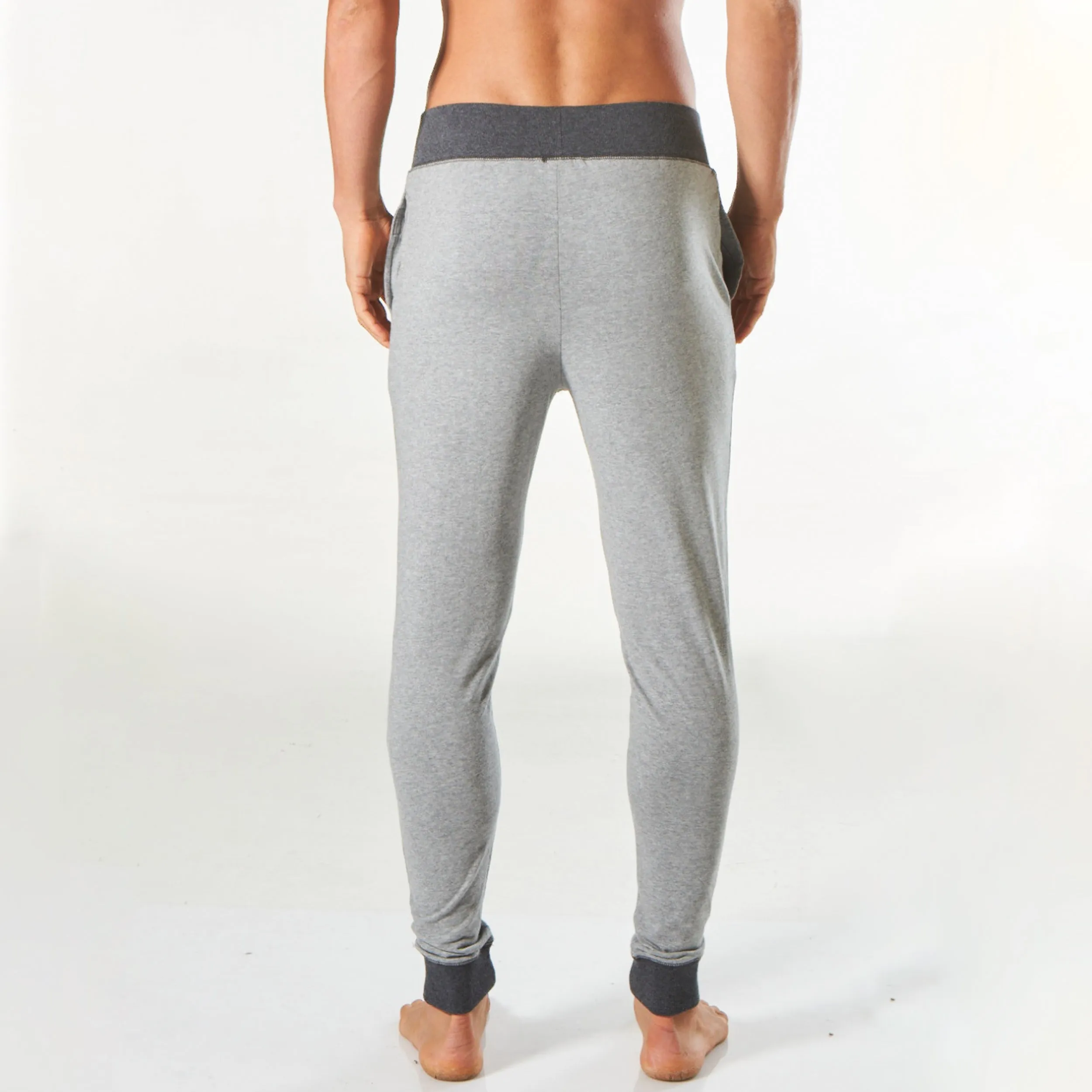 Men's Slim Leg Knit Sleep Pant - Grey Marle