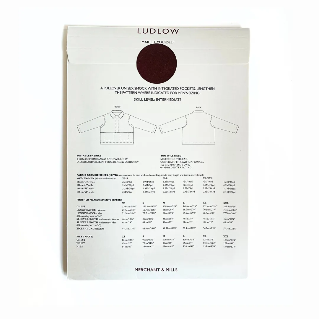 Merchant & Mills Pattern : Ludlow