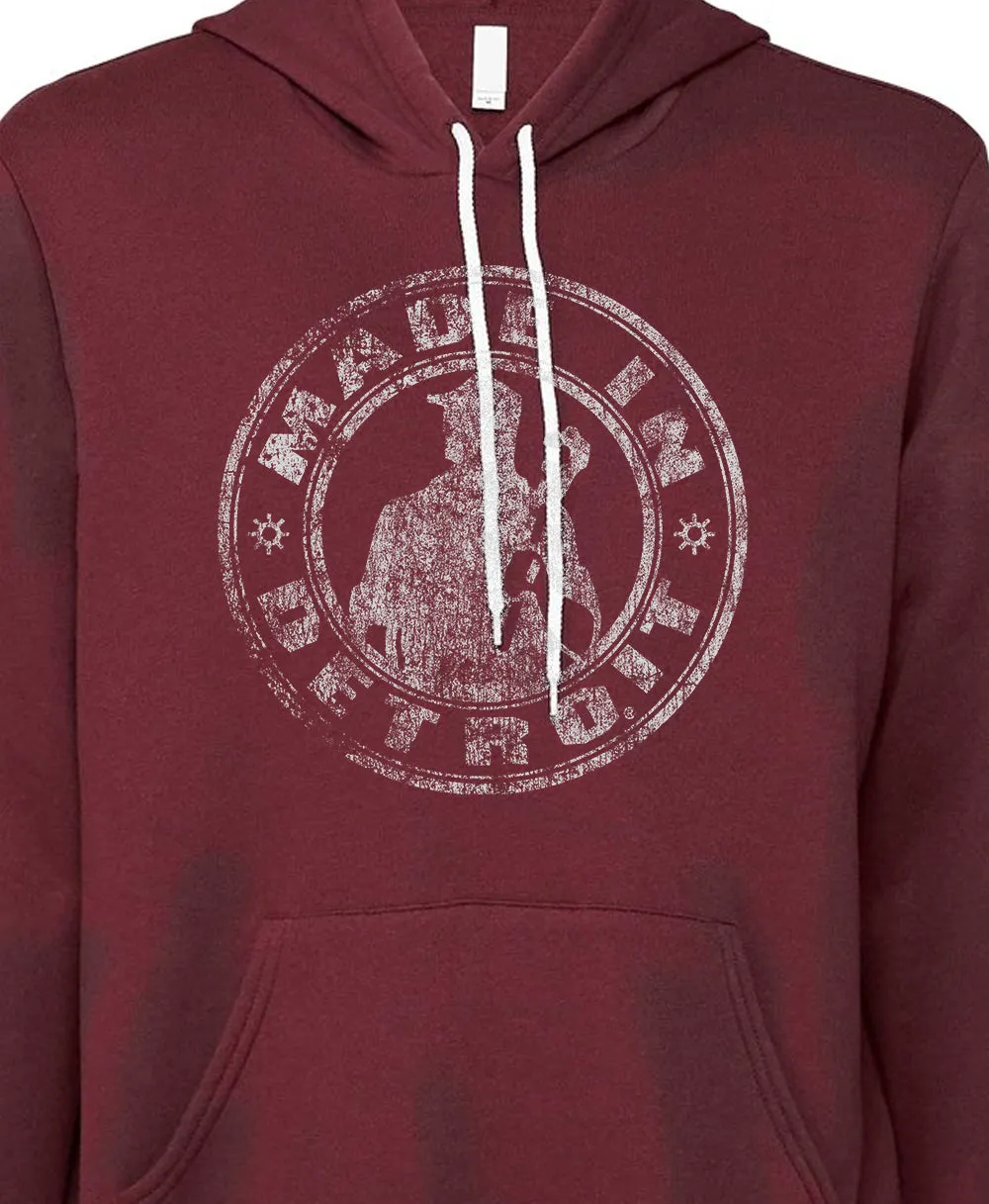 MID Circle Super Soft Maroon Hoodie