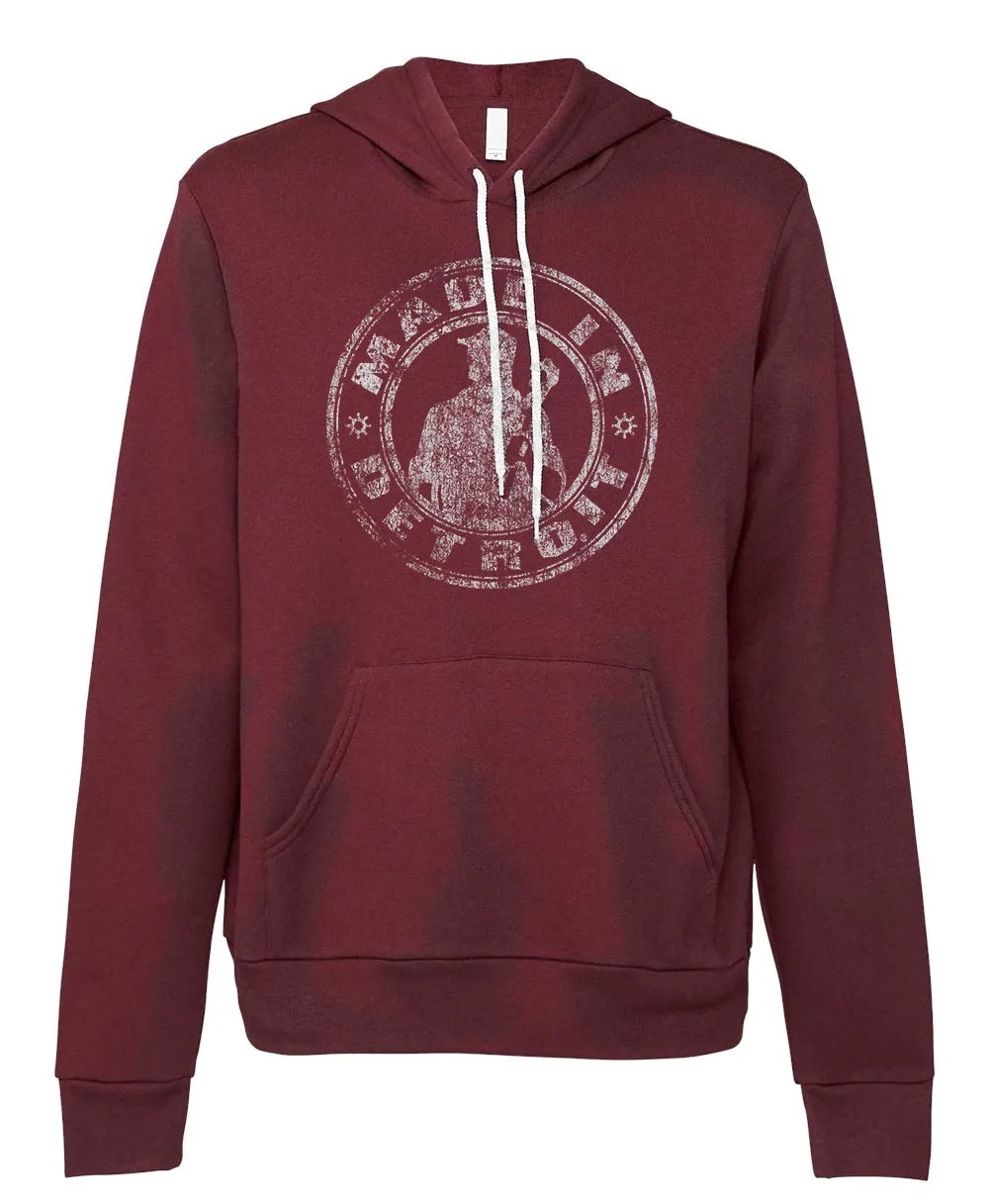 MID Circle Super Soft Maroon Hoodie