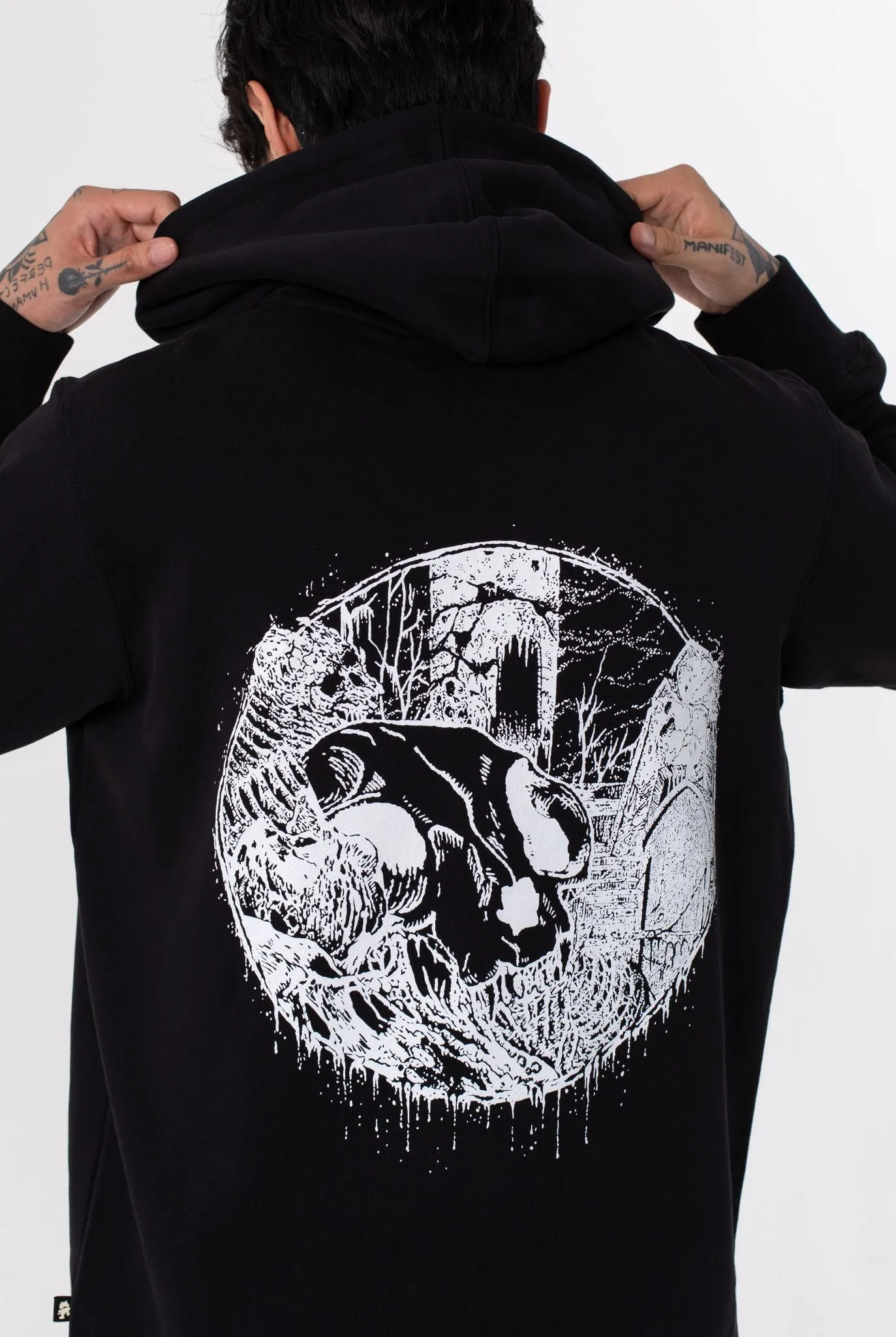 Midnight - Black Drawcord Pullover Hoodie