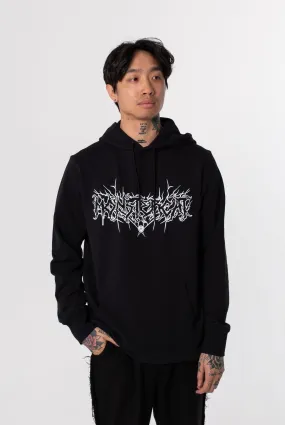 Midnight - Black Drawcord Pullover Hoodie