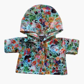 Minikane & Nathalie Lété Baby Doll Coated Cotton Raincoat - “Les Lapins”