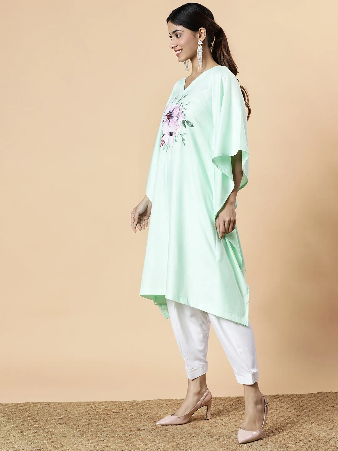 Mint Rayon LongKurta - ChulbuliGulgasta