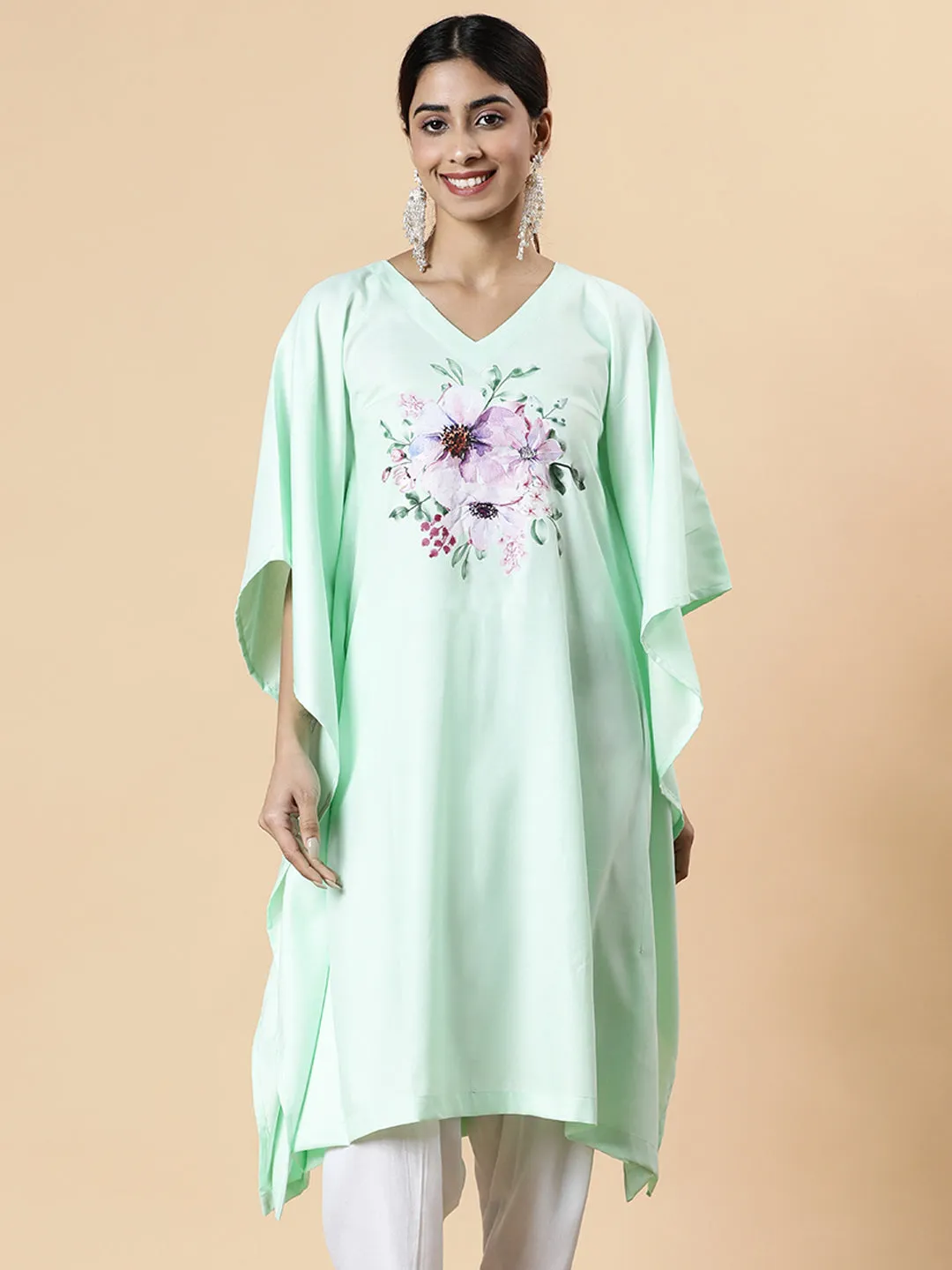 Mint Rayon LongKurta - ChulbuliGulgasta