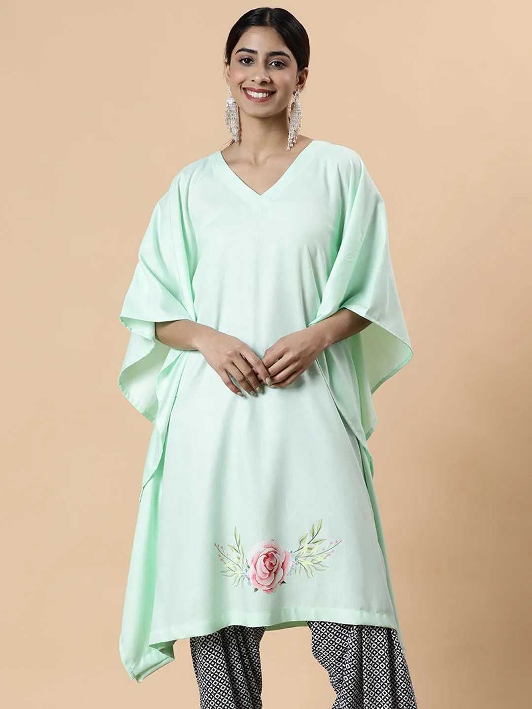 Mint Rayon LongKurta - MintFrenzy