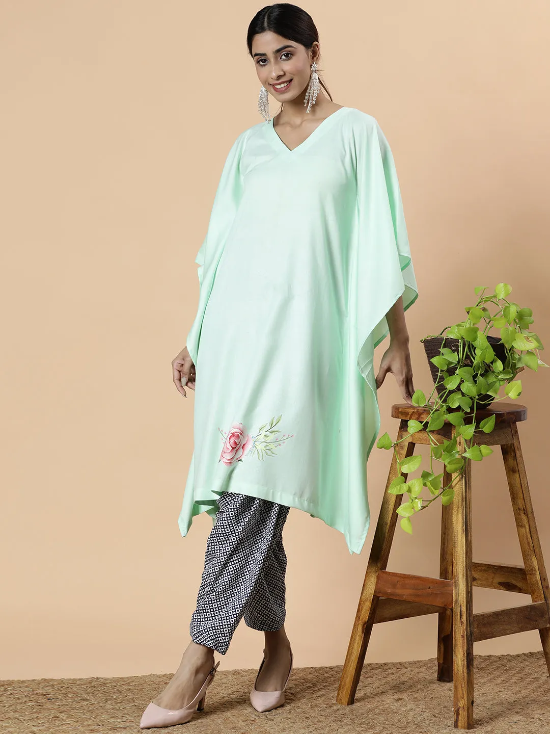 Mint Rayon LongKurta - MintFrenzy