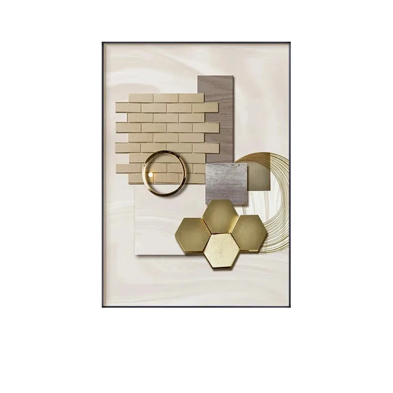 Modern Abstract Architectural Aesthetics Wall Art Fine Art Canvas Prints Minimalist Futurist Pictures For Modern Loft Apartment Living Room Decor