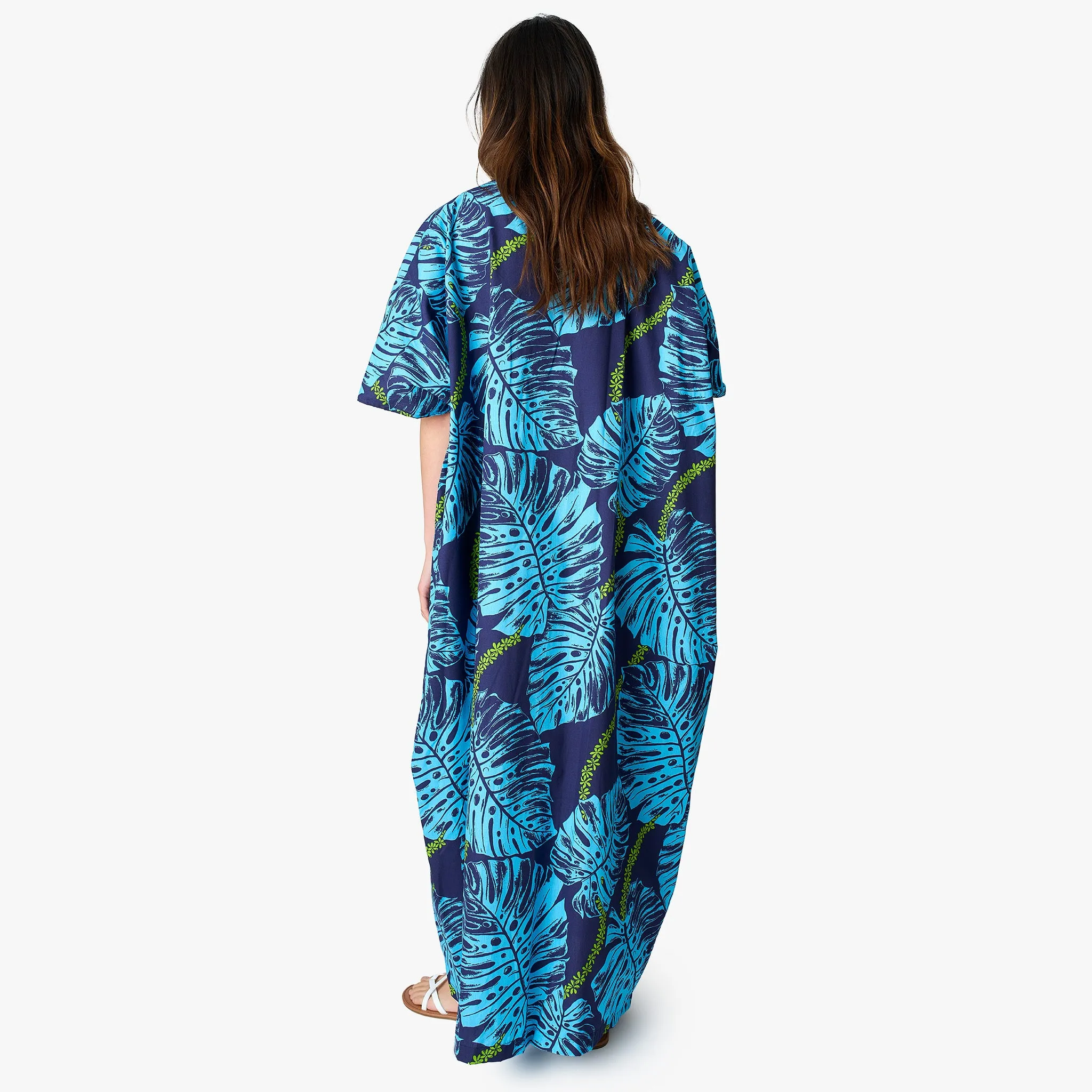 Monstera Leaf Japanese Style Caftan