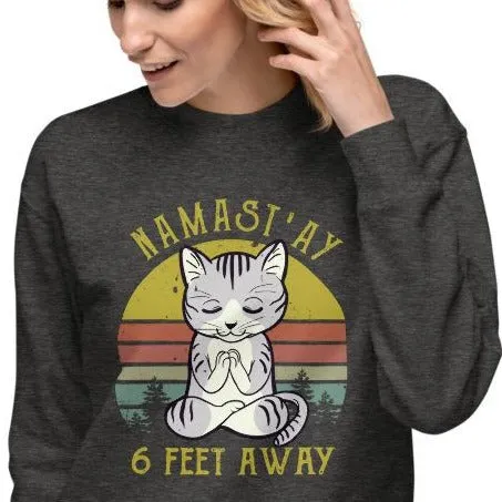 Namast'ay Away Unisex Fleece Pullover Sweatshirt