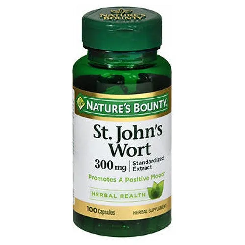 Nature's Bounty St. Johns Wort Herbal Supplement 24 X 100 Caps By Nature's Bounty