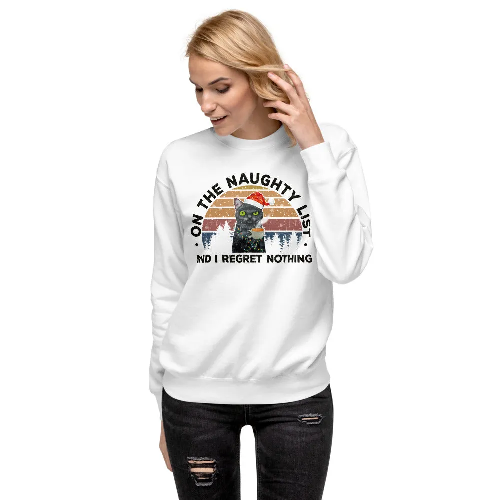 Naughty List Unisex Fleece Pullover Sweatshirt