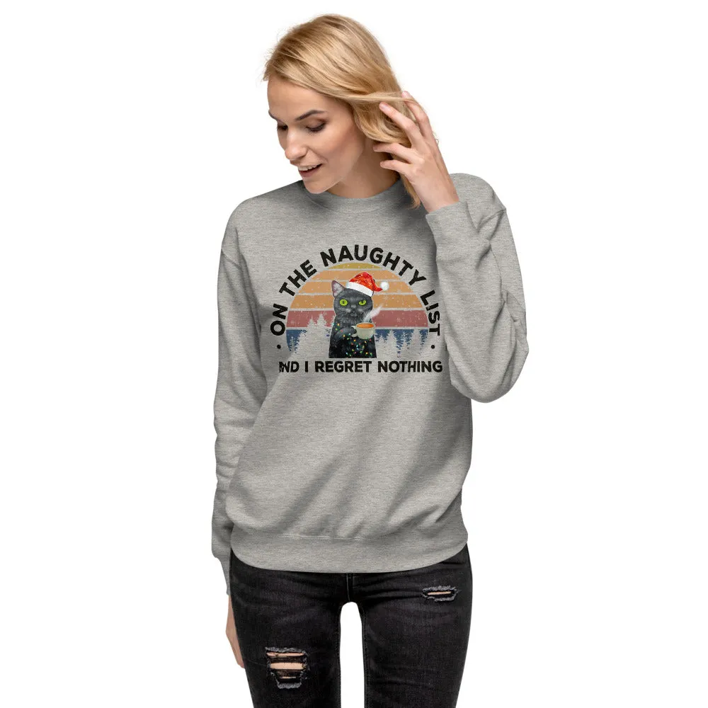 Naughty List Unisex Fleece Pullover Sweatshirt