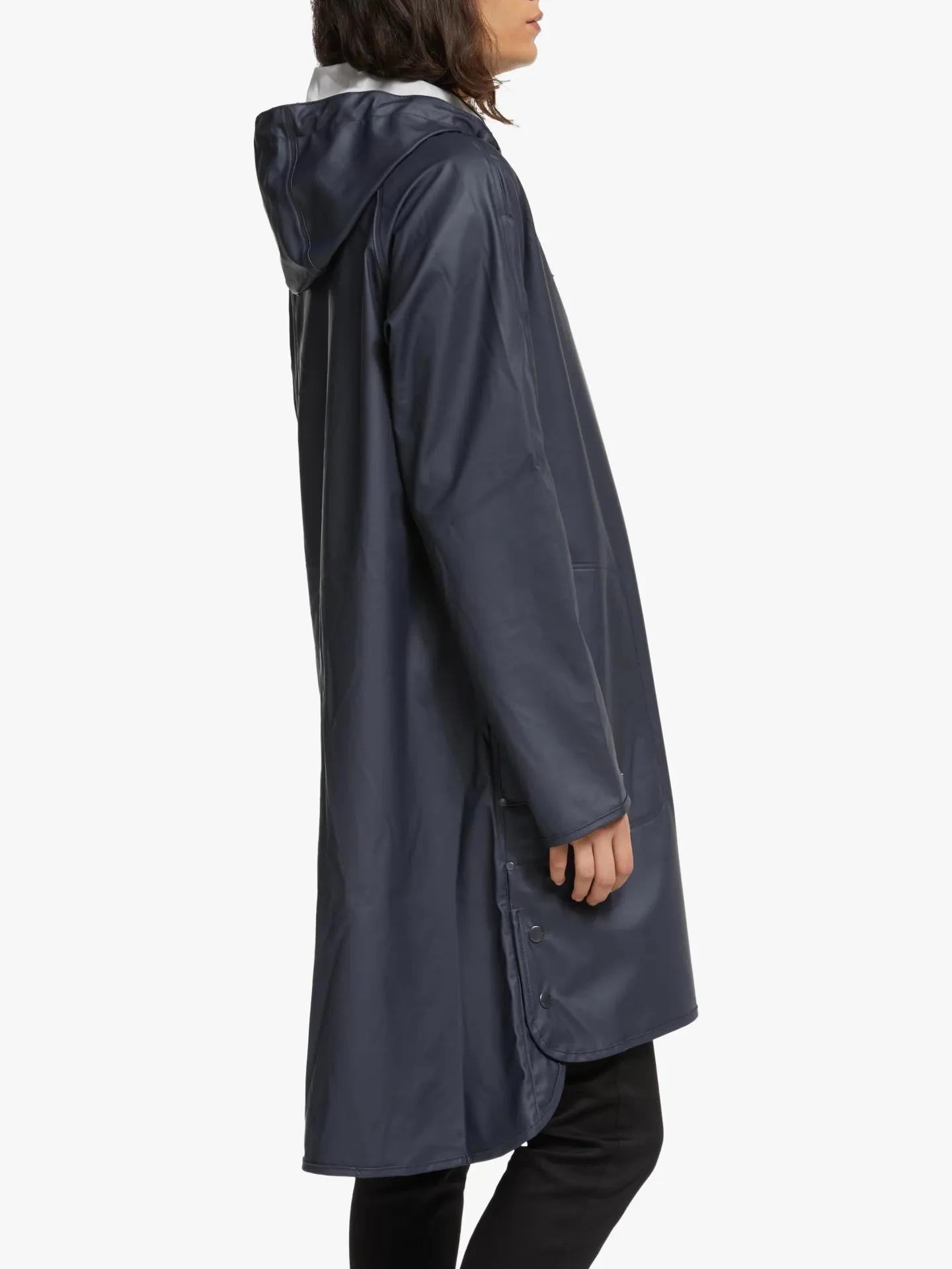 Navy Full Length Rain Coat