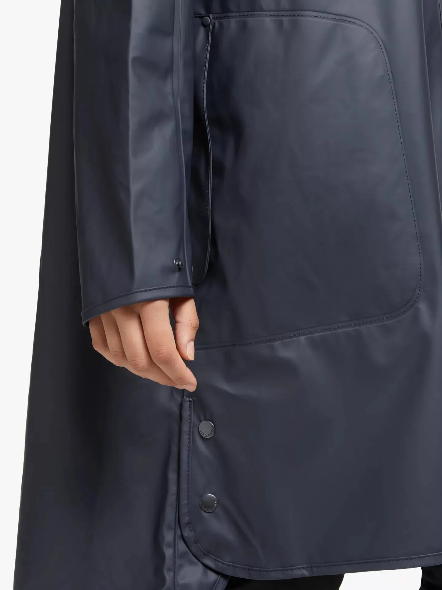 Navy Full Length Rain Coat