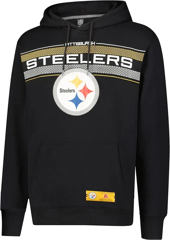 NFL Official Adults Super Soft Pullover Hoodie Sweatshirt - Warm Polyester Blend - Unisex|Pittsburgh Steelers