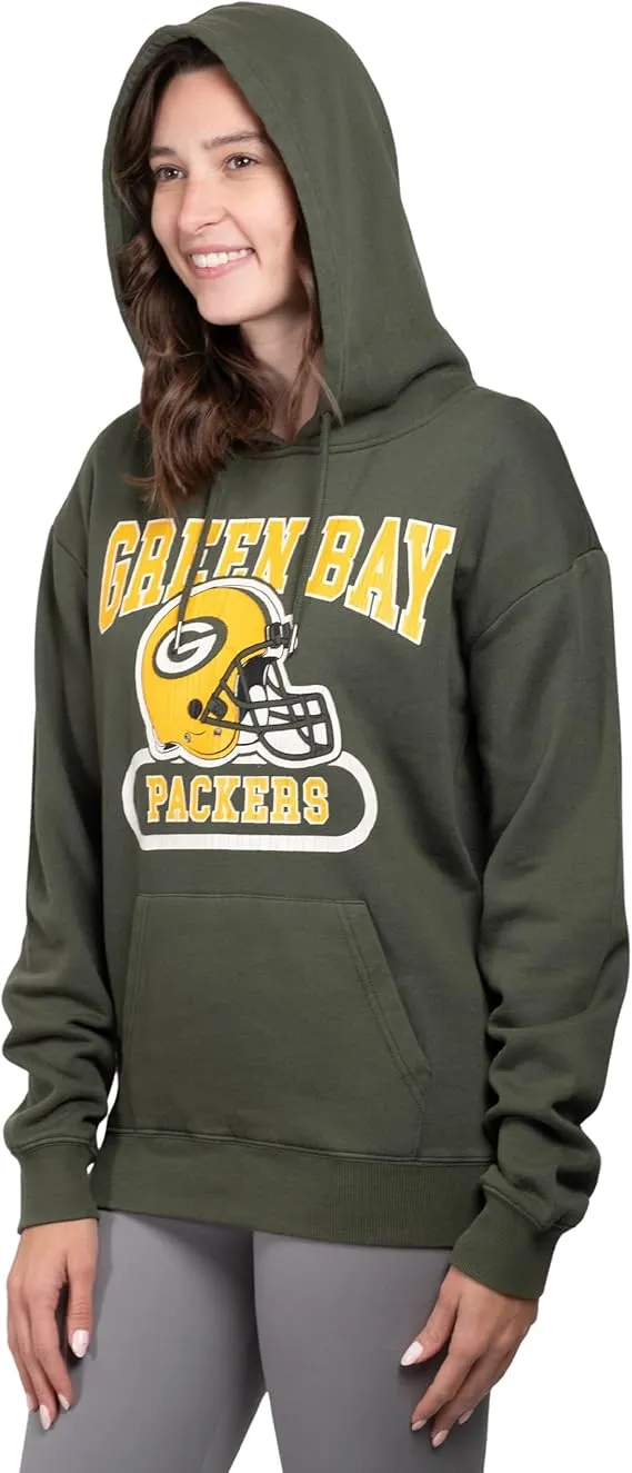 NFL Official Women's Super Soft Hoodie Pullover Sweatshirt|Green Bay Packers