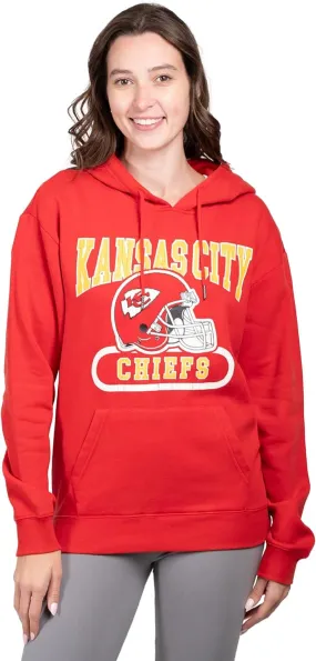 NFL Official Women's Super Soft Hoodie Pullover Sweatshirt|Kansas City Chiefs