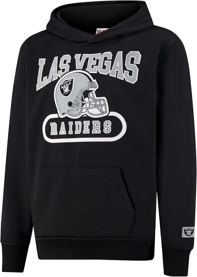 NFL Official Youth Super Soft Jogger & Hoodie Sweatshirt Set|Las Vegas Raiders