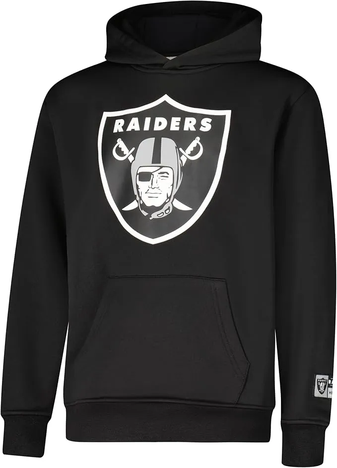 NFL Official Youth Super Soft T-Shirt & Hoodie Sweatshirt Set|Las Vegas Raiders