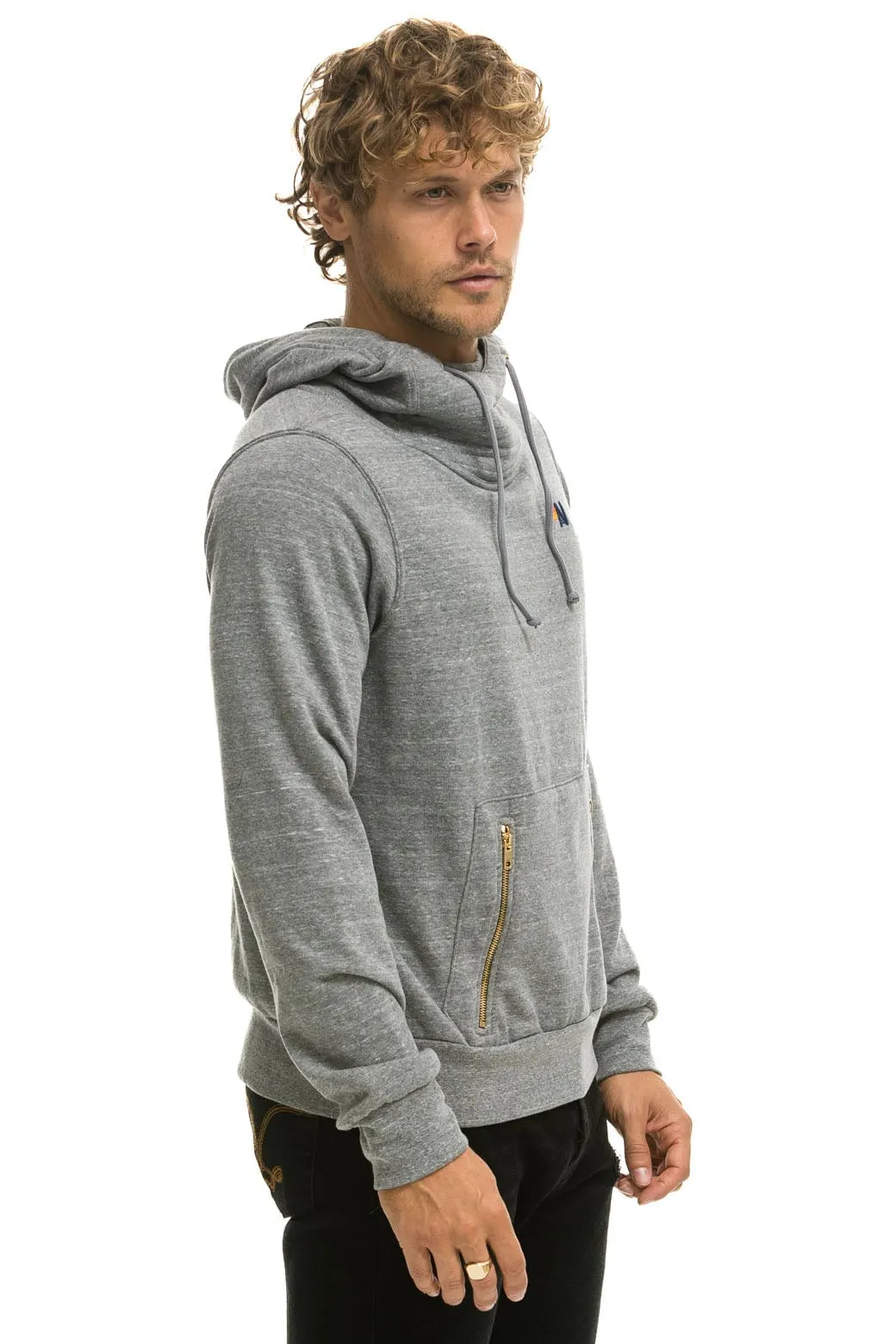 NINJA PULLOVER HOODIE - HEATHER GREY