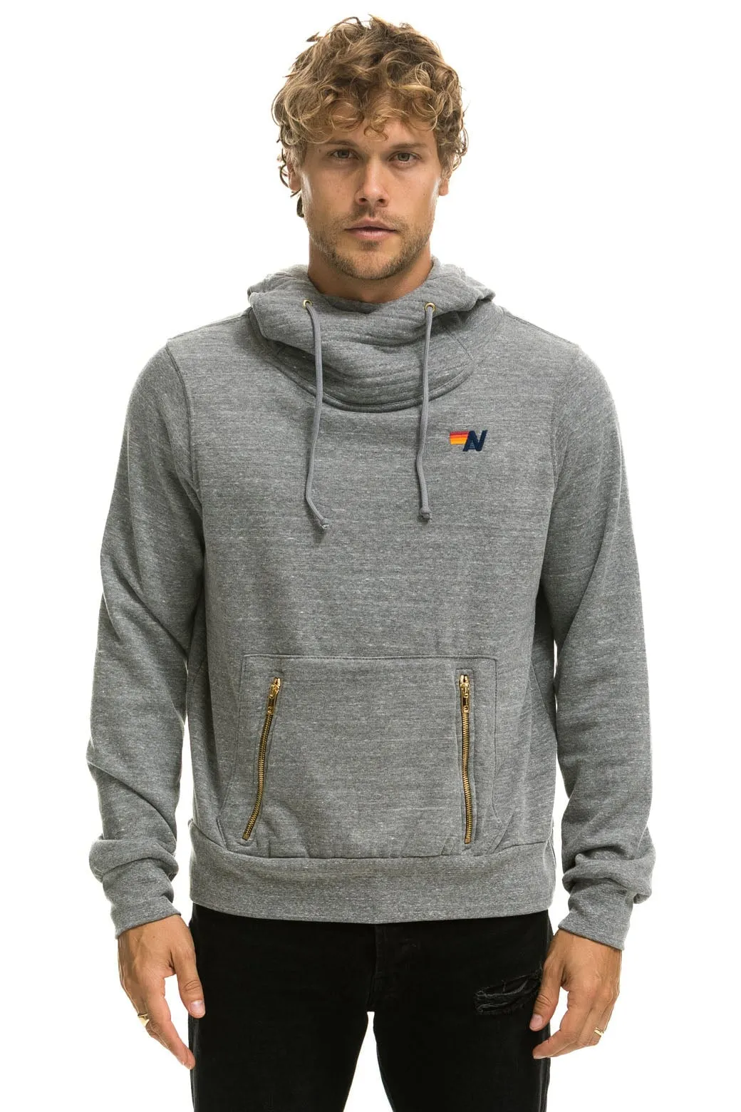 NINJA PULLOVER HOODIE - HEATHER GREY