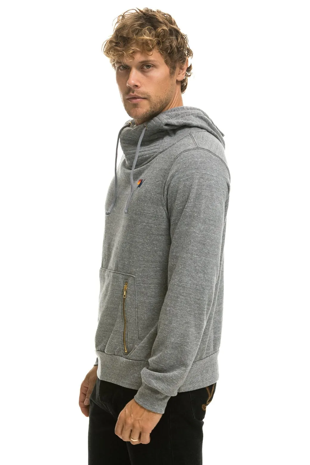 NINJA PULLOVER HOODIE - HEATHER GREY