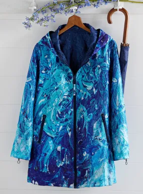 Ocean Hideaway Reversible Raincoat