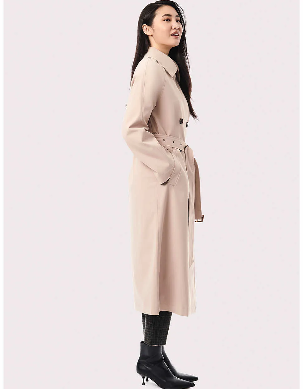 On the Go Belted Trench Rain Coat