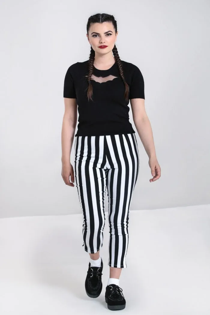 Otho High Waist Capris by Hell Bunny